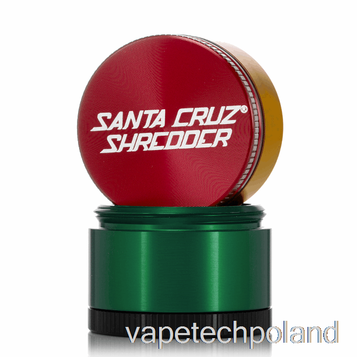 Vape Pen Santa Cruz Shredder 1,6 Cala Mały 4-częściowy Młynek Rasta (40mm)